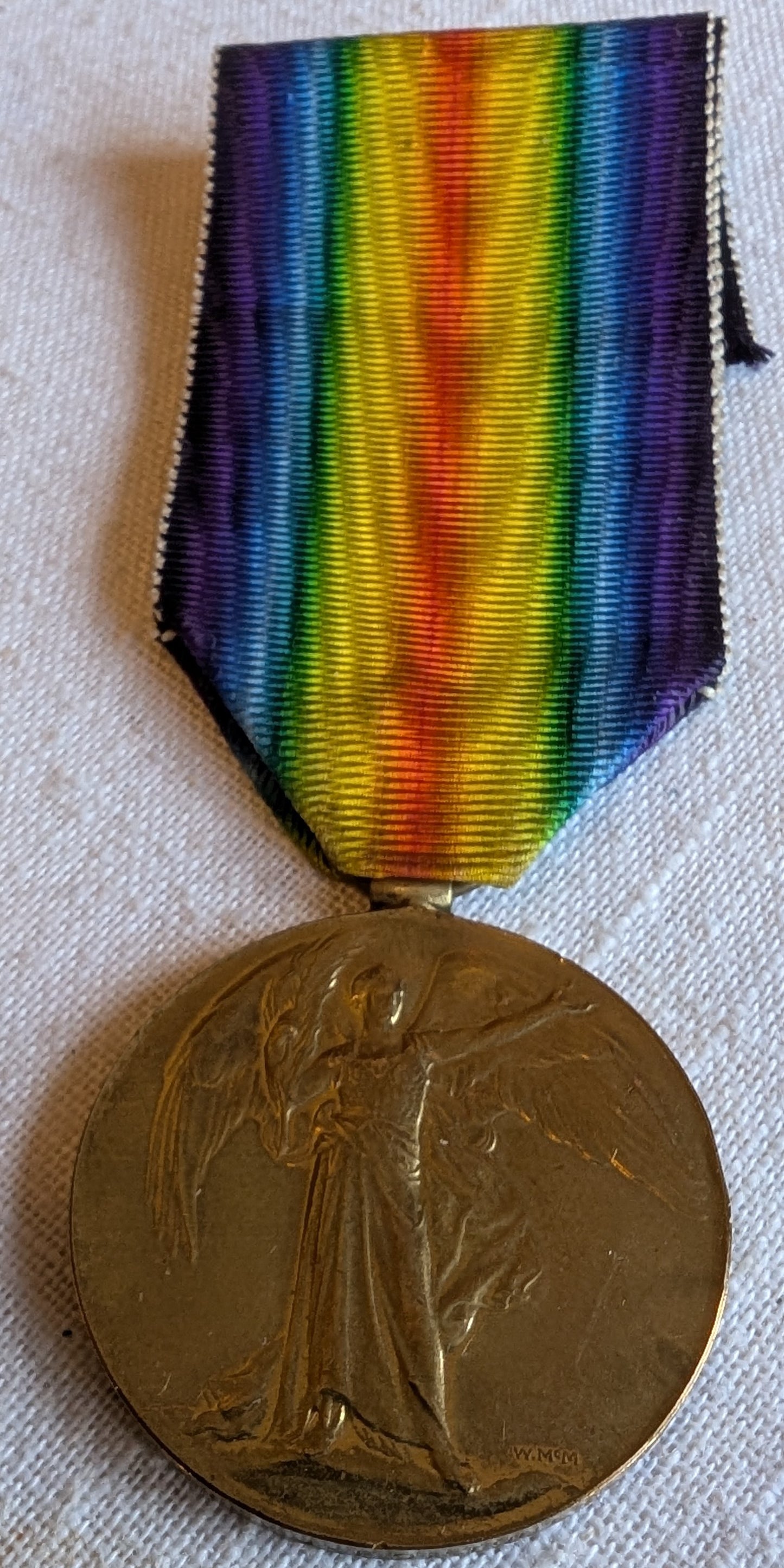 WW1-Victory Medal pte John Fortune M-346595 Army. Service Corps