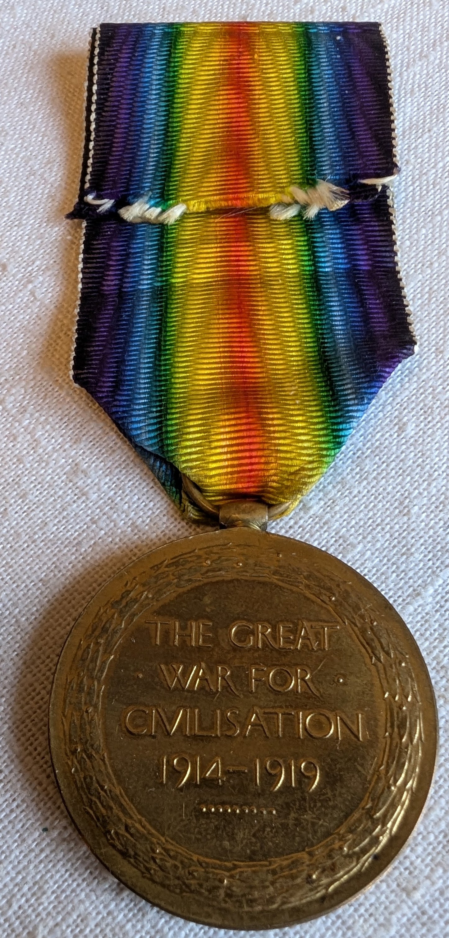 WW1-Victory Medal pte John Fortune M-346595 Army. Service Corps