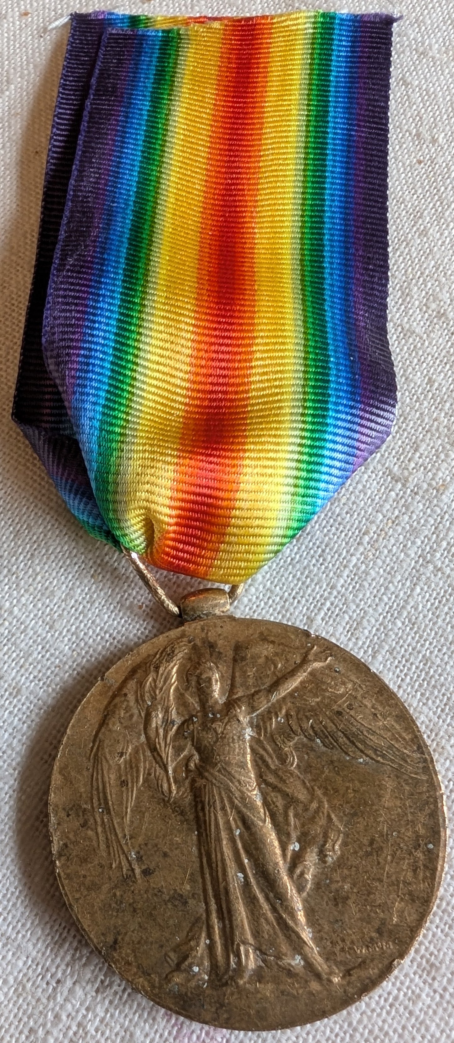 WW1-Victory Medal pte John Rufus Parkin M-274215 Army Service Corps