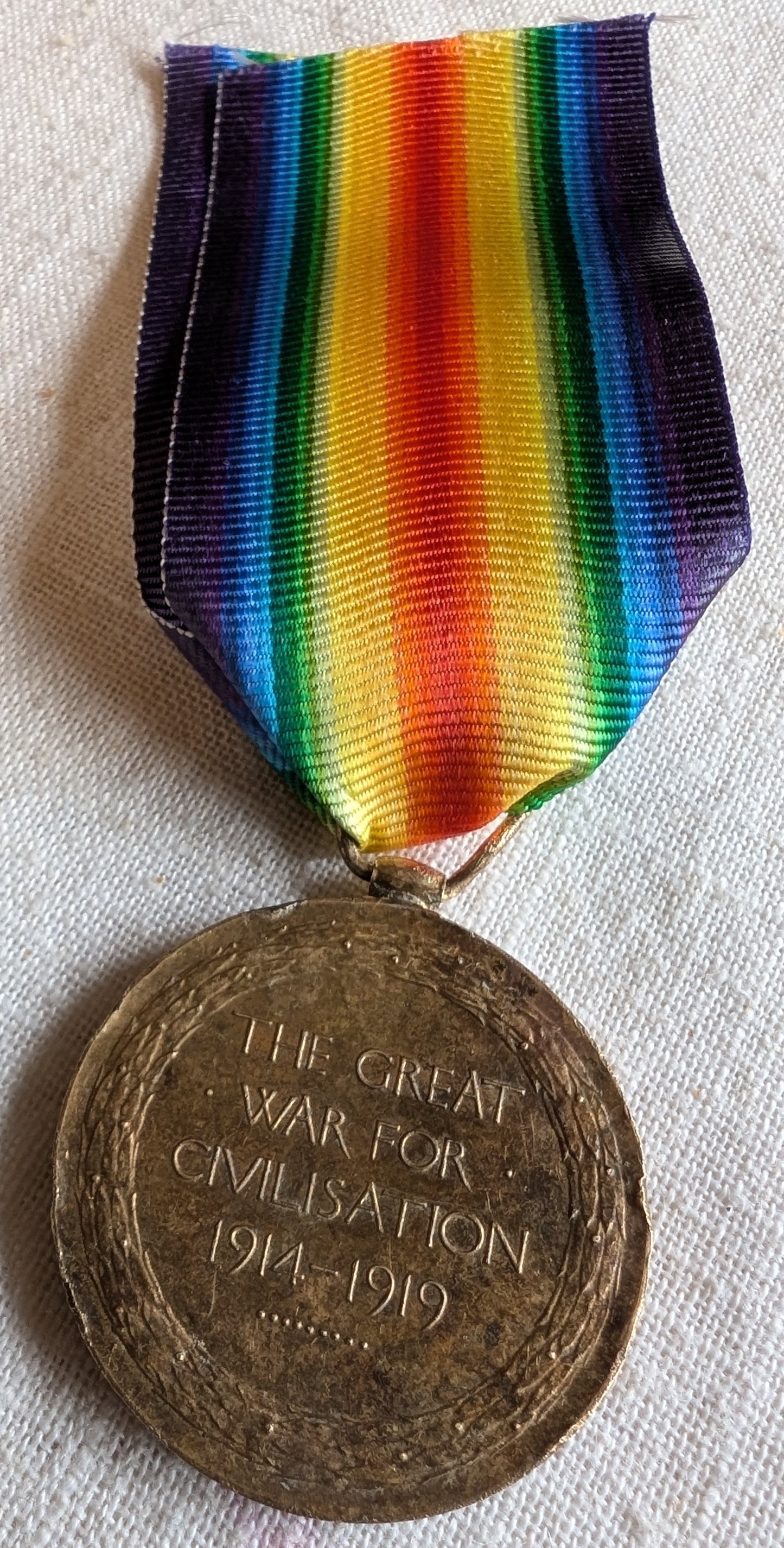 WW1-Victory Medal pte John Rufus Parkin M-274215 Army Service Corps