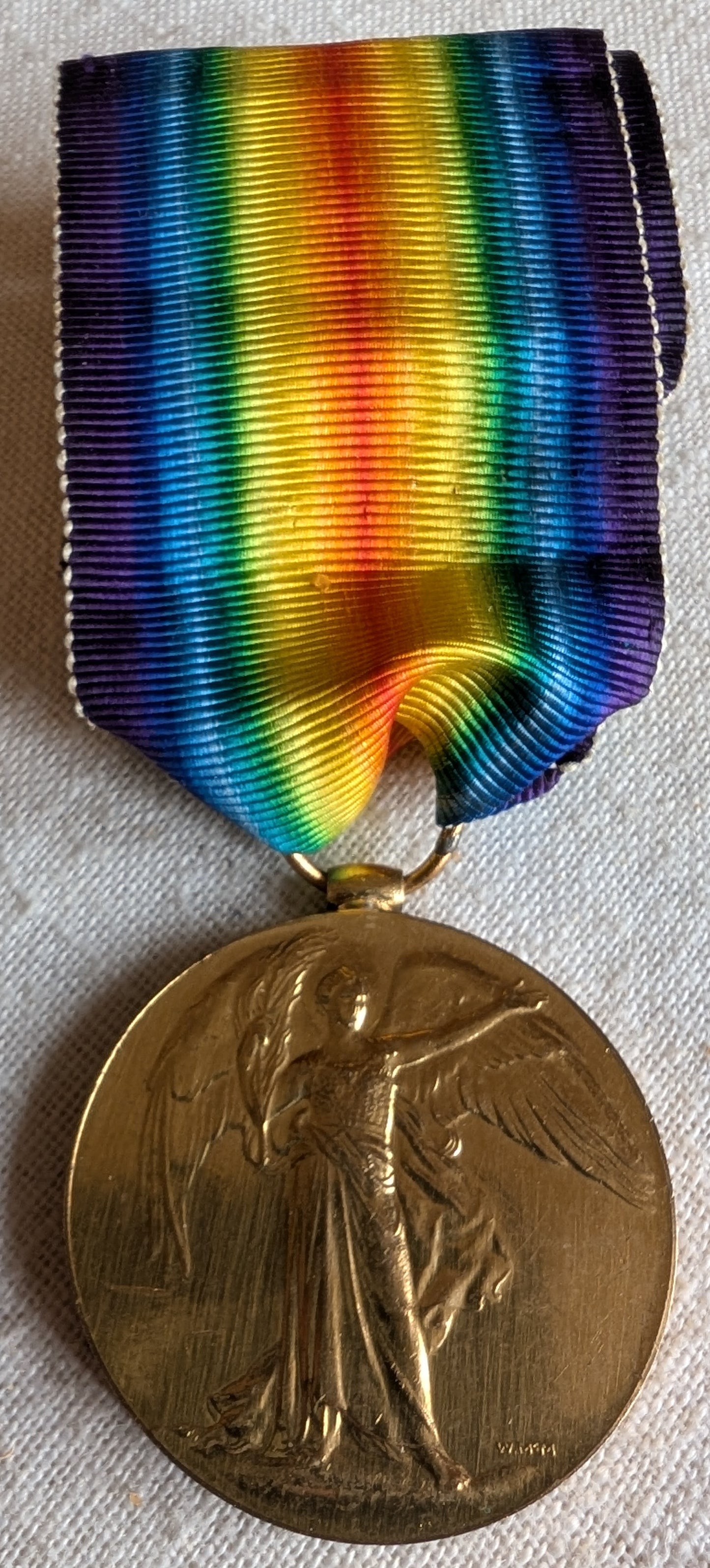WW1-Victory Medal Spr Mark C Mayne 142543 Royal Engineers
