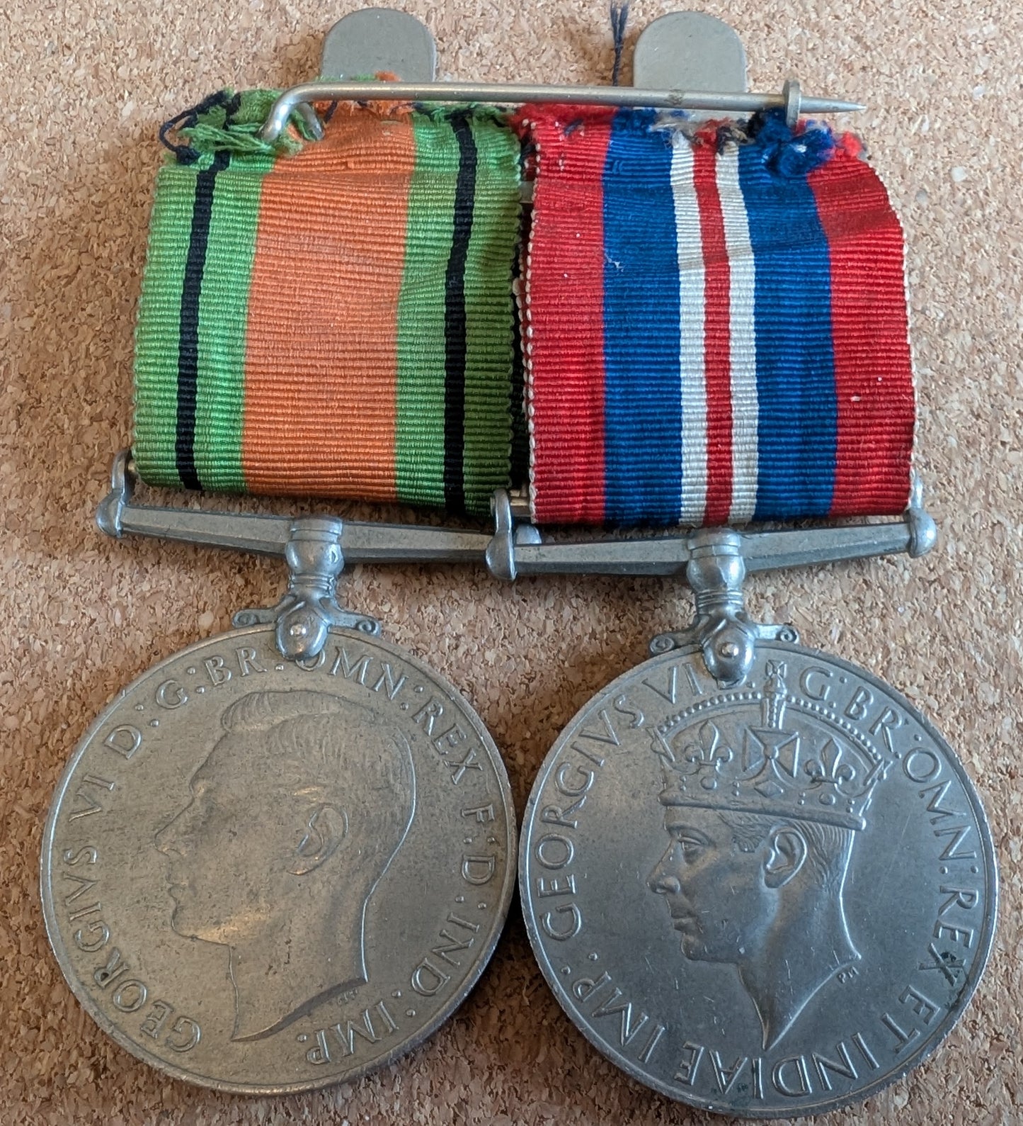 WW2-British medal group RASC oak leaf