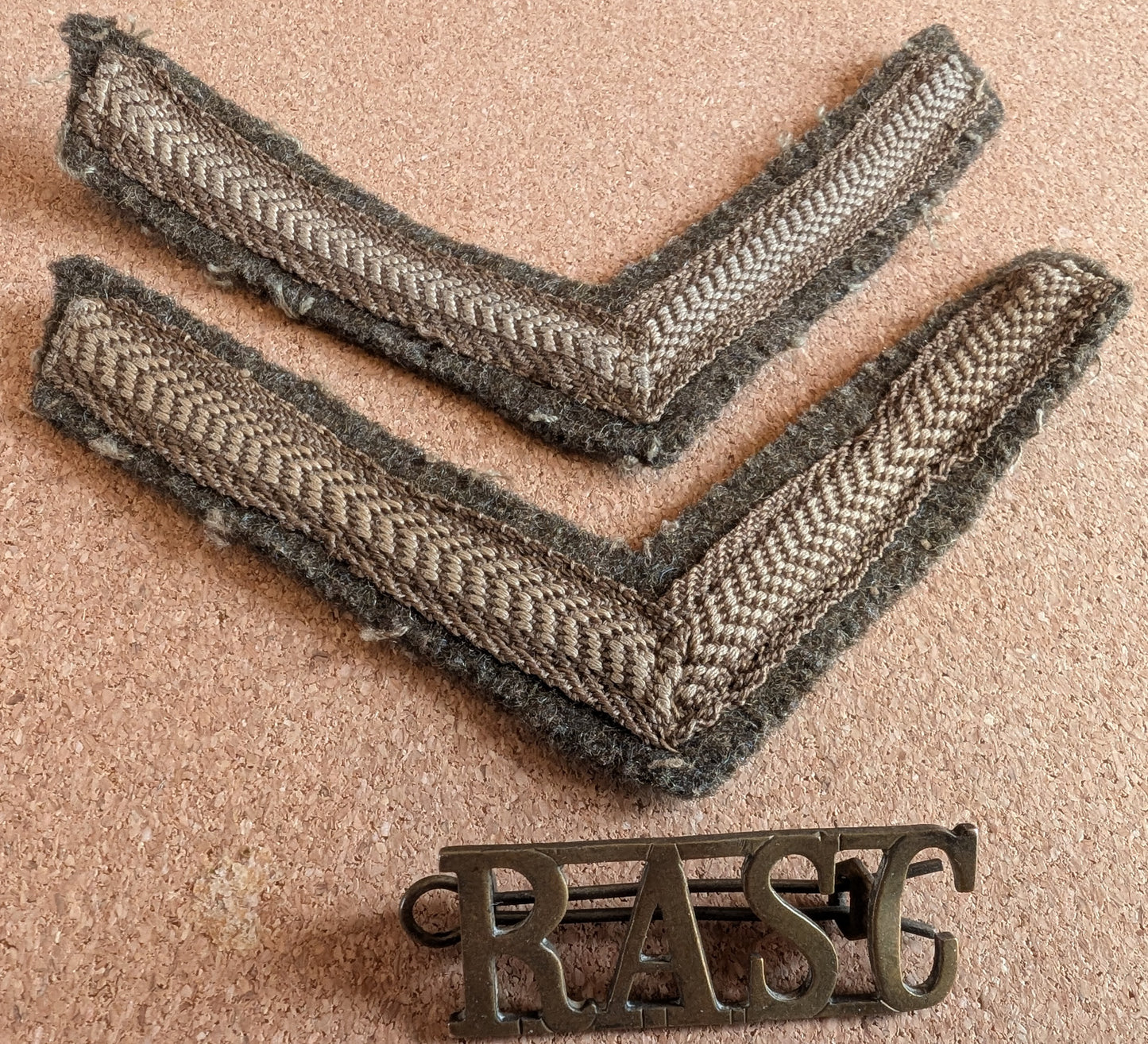 WW2-British medal group RASC oak leaf