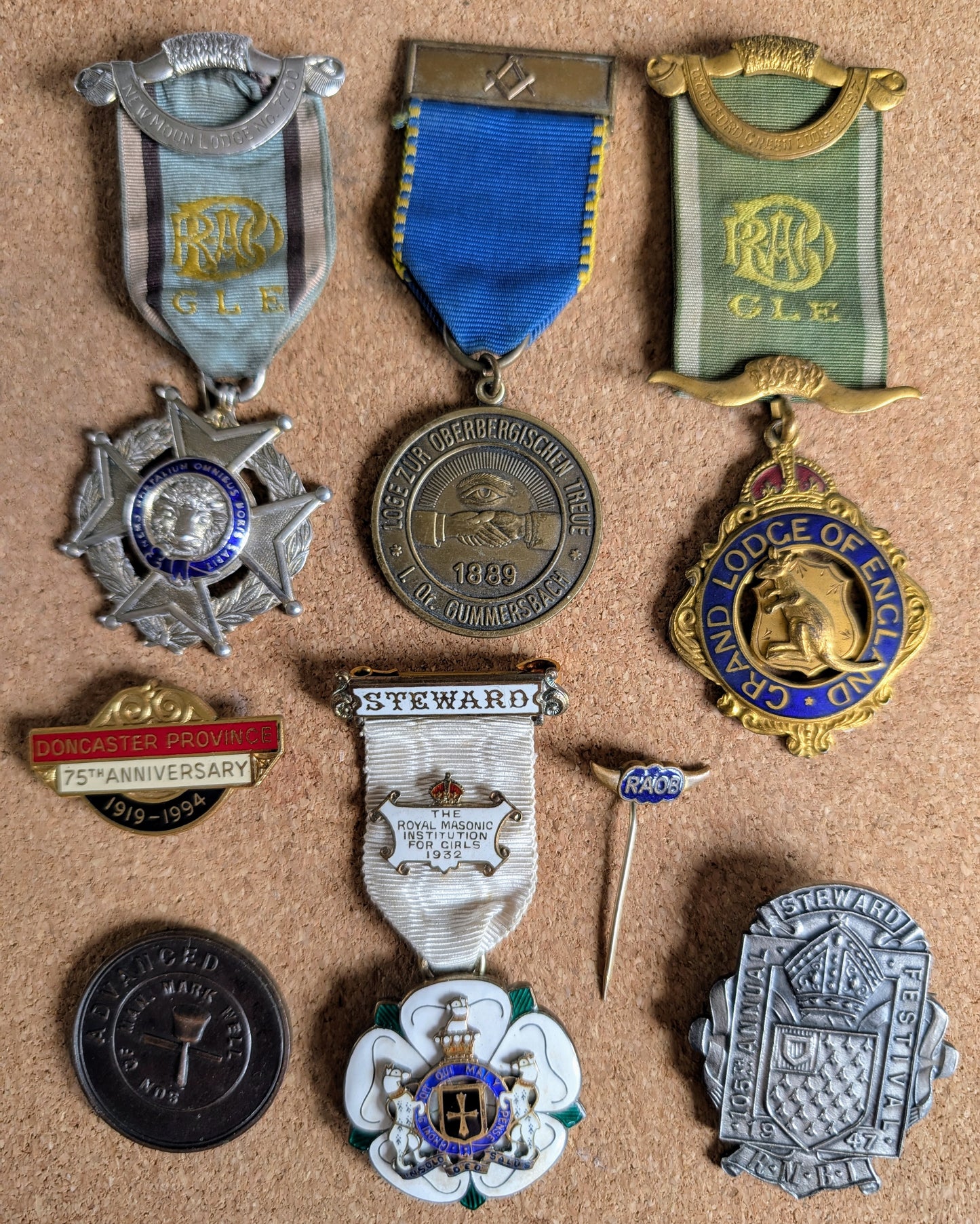 Antique Masonic medals collection