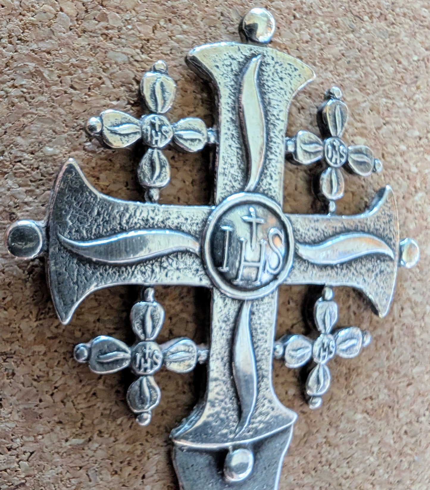 WW2 era Jerusalem Cross Silver letter opener