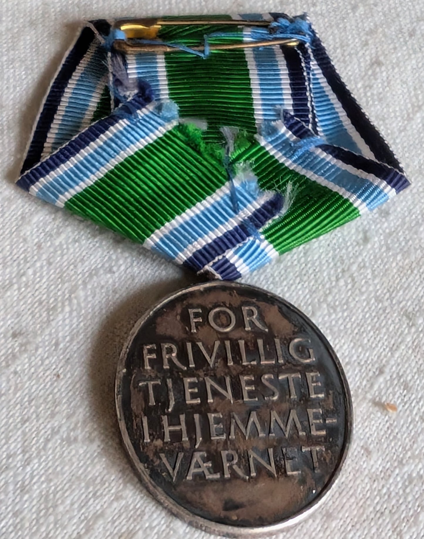 Danish silver 25 years volunteer service in the home guard