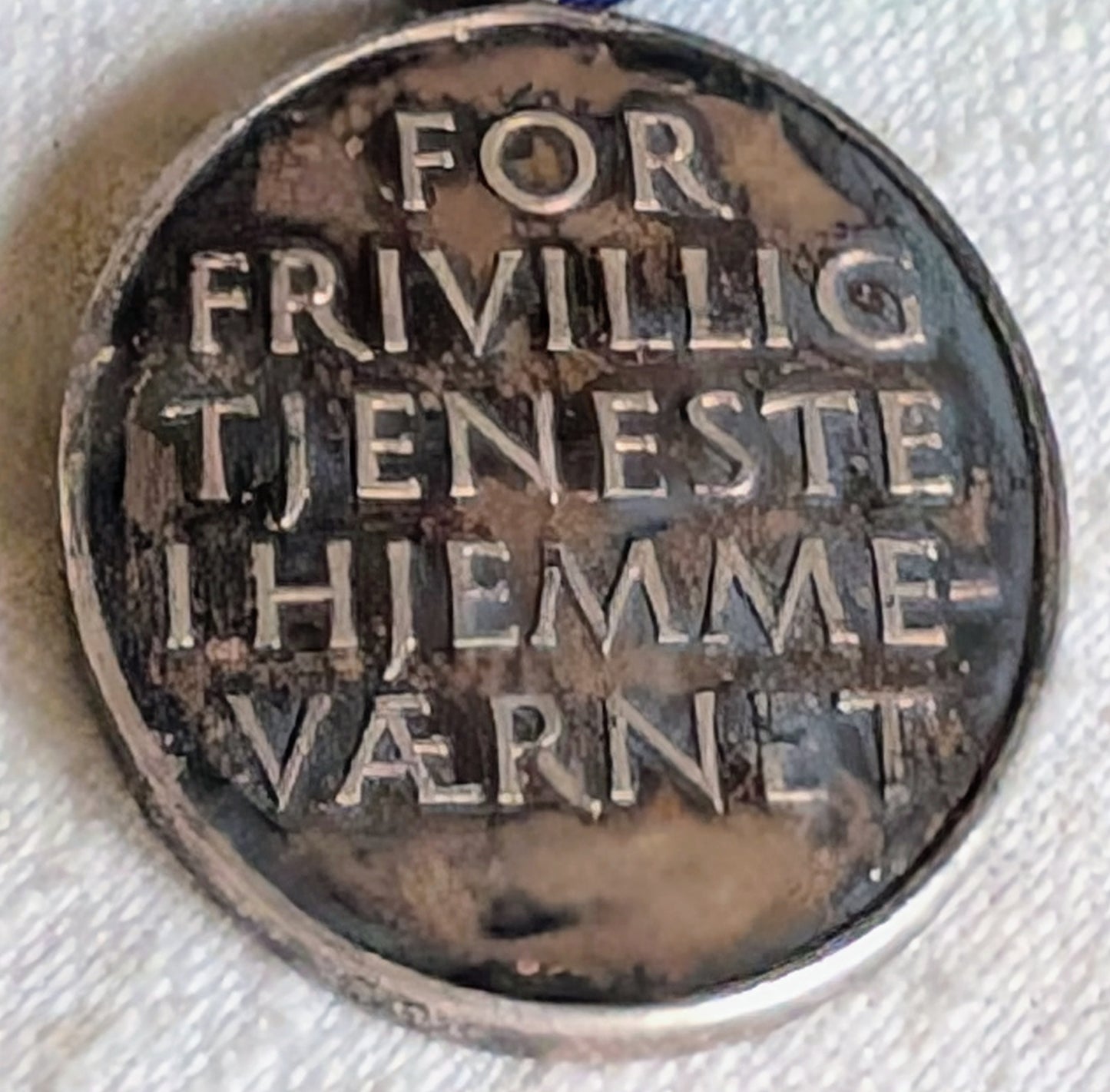 Danish silver 25 years volunteer service in the home guard