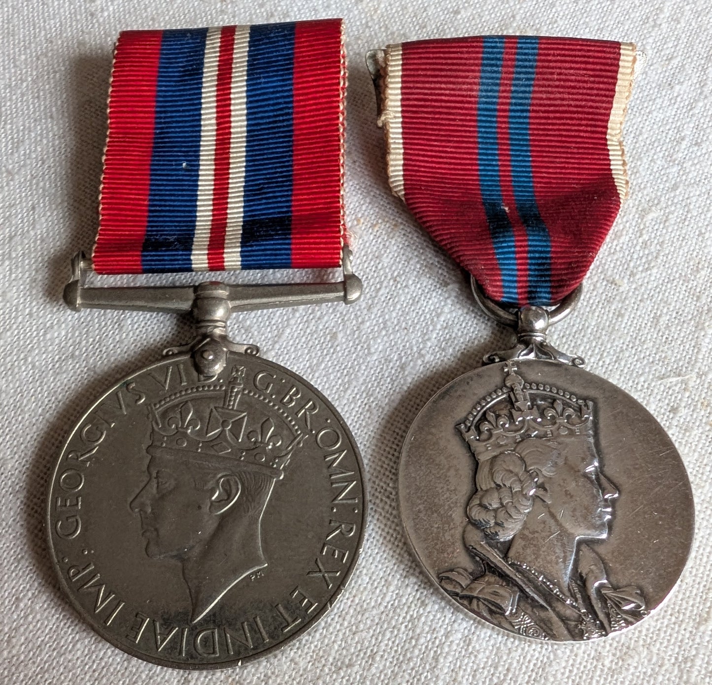 RAF Flight Lt uniform with ww2 medal, 1953 coronation medal