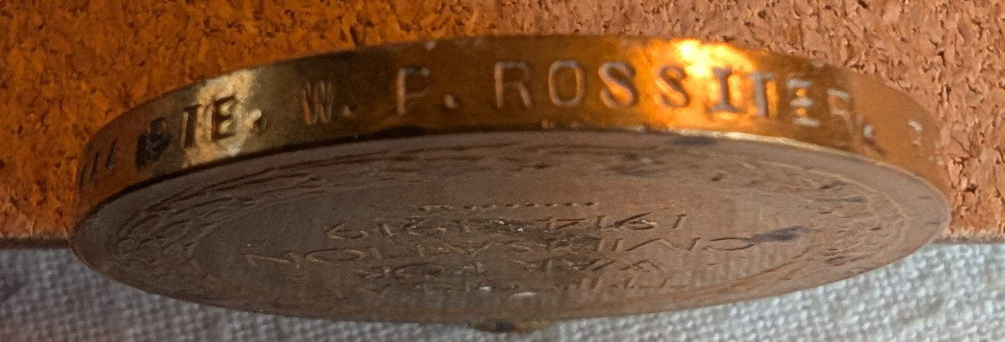 WW1-Victory. Medal Pte William P. Rossiter G-13444 Royal Fus