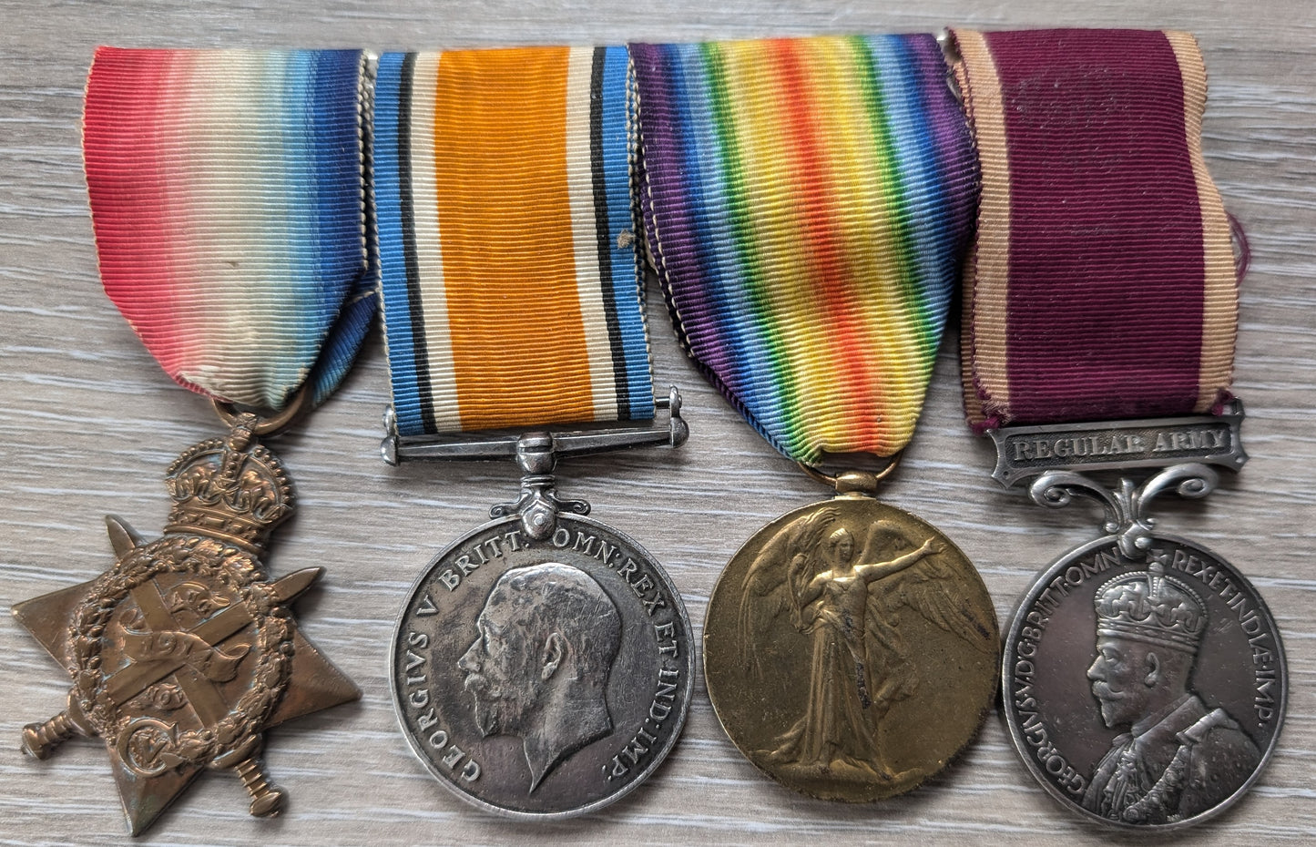 Mons Star Medal set with good conduct medal