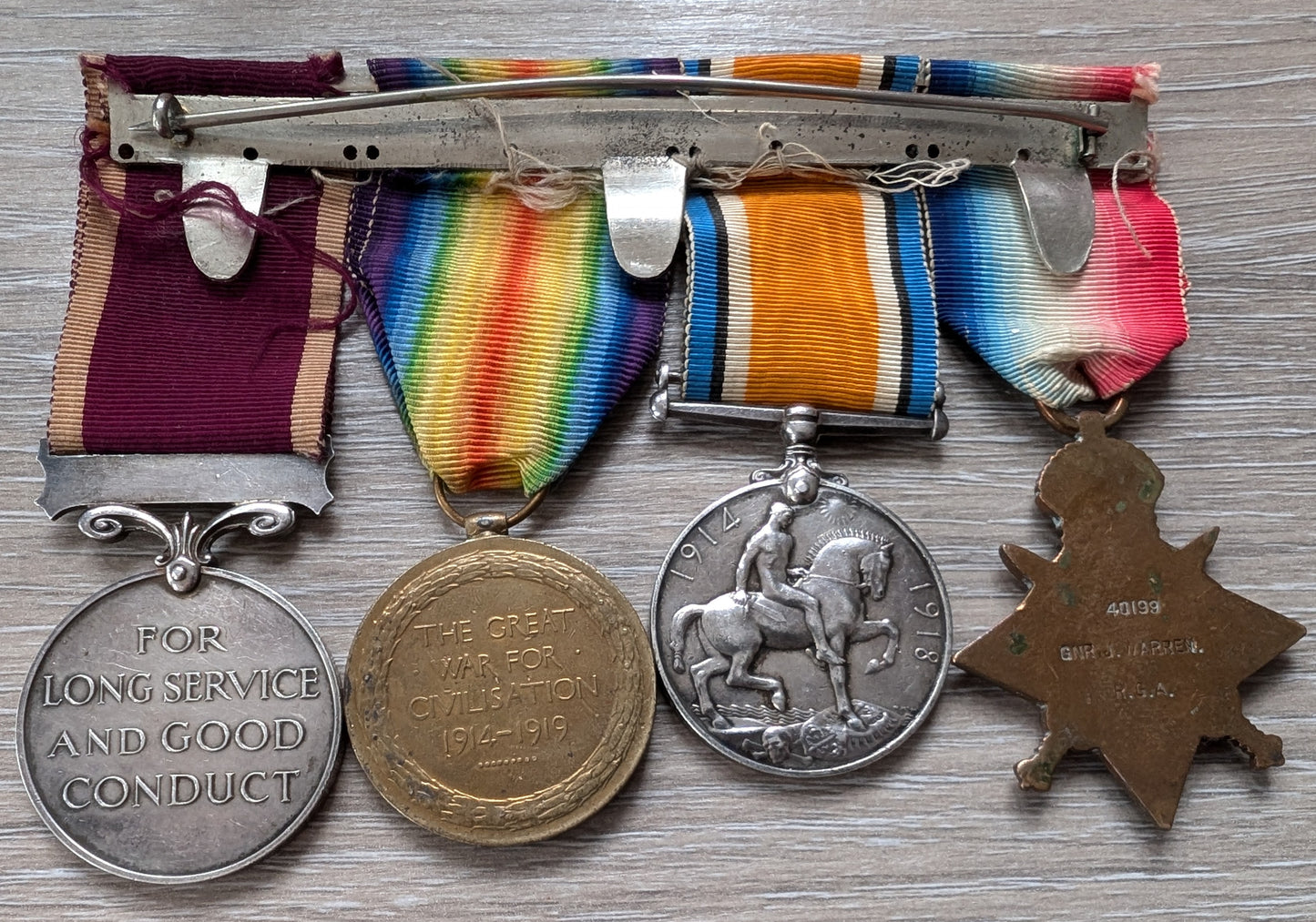 Mons Star Medal set with good conduct medal