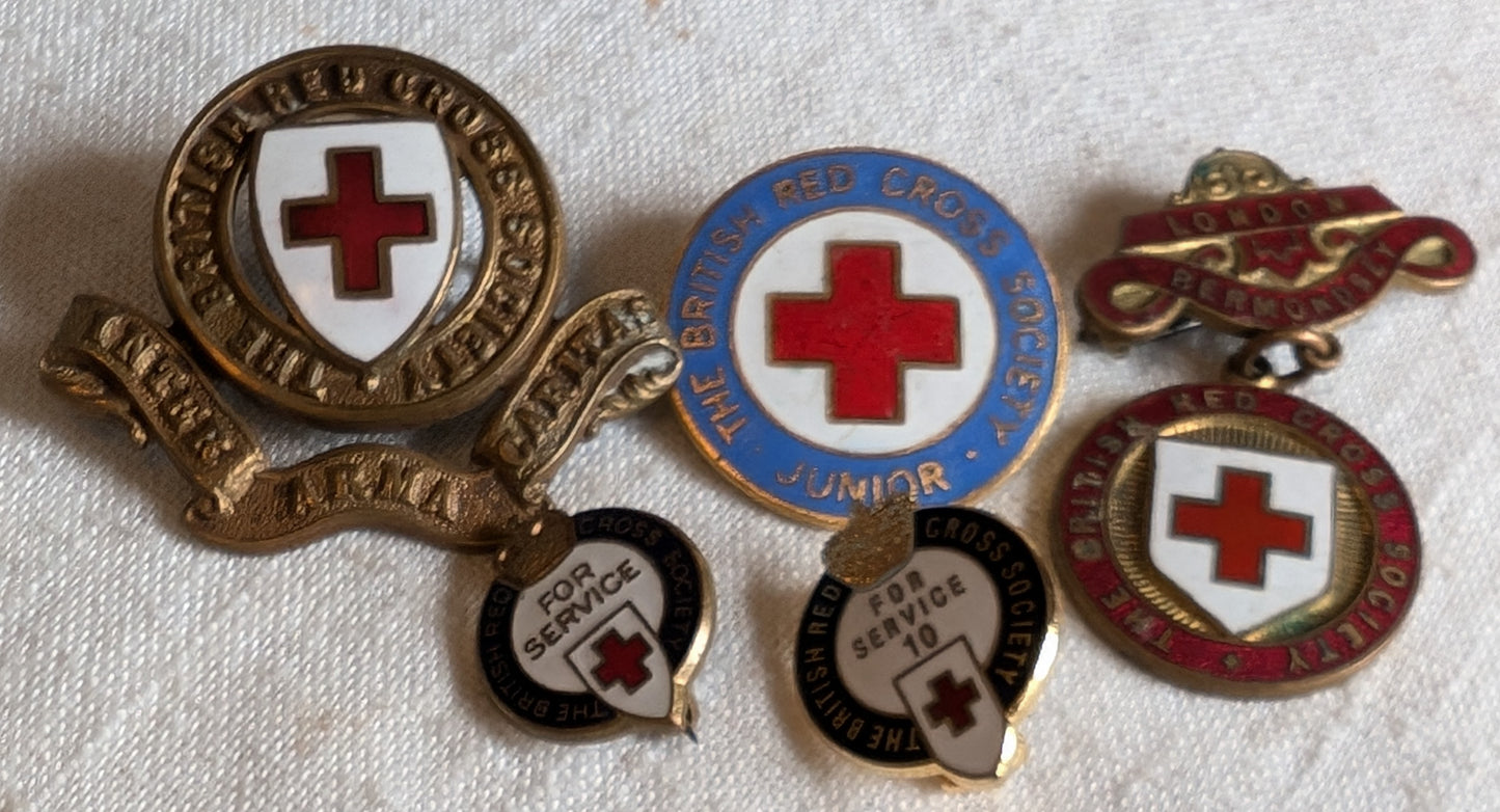 Vintage Red cross badges & medals collection