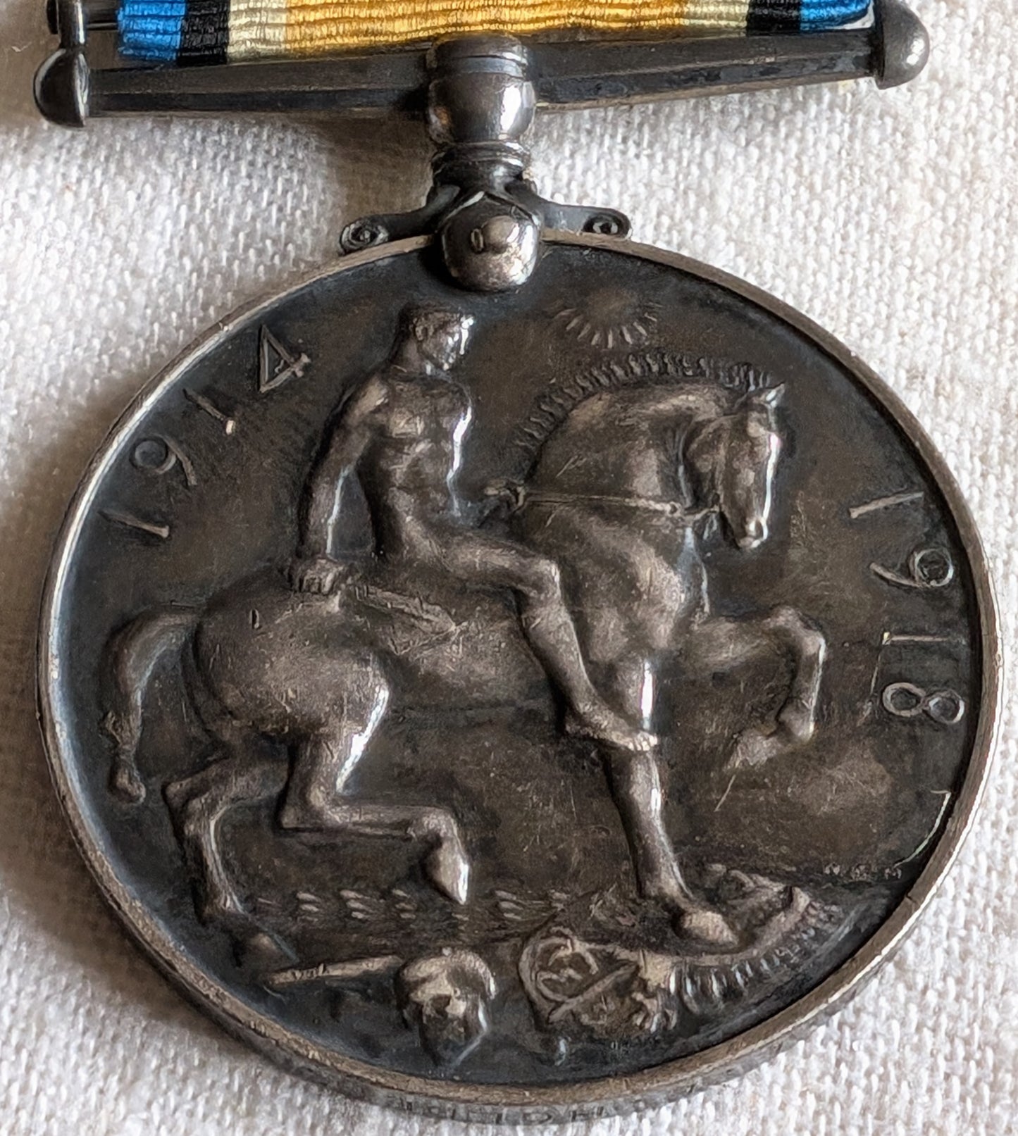 WW1-Medal pair pte Holden