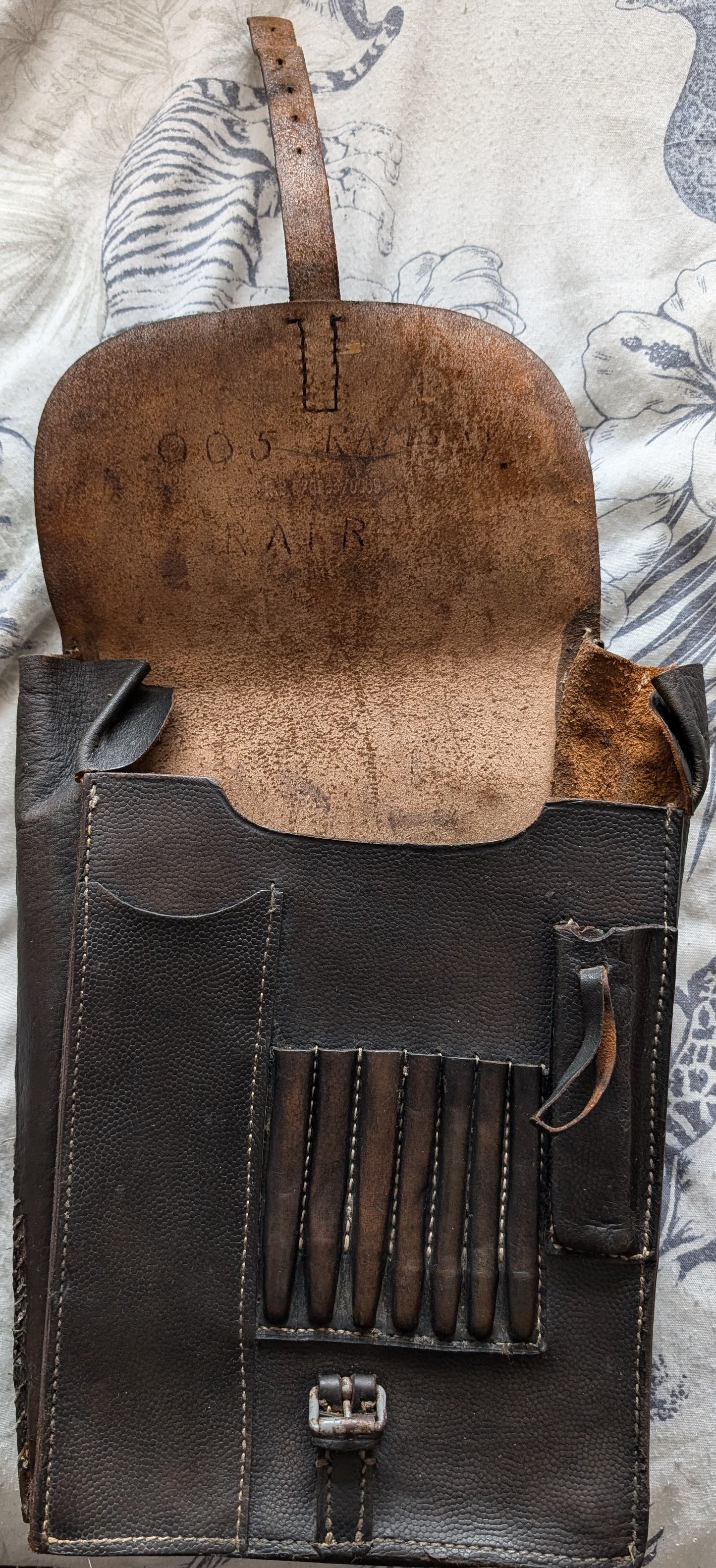 Ww2-German leather map case