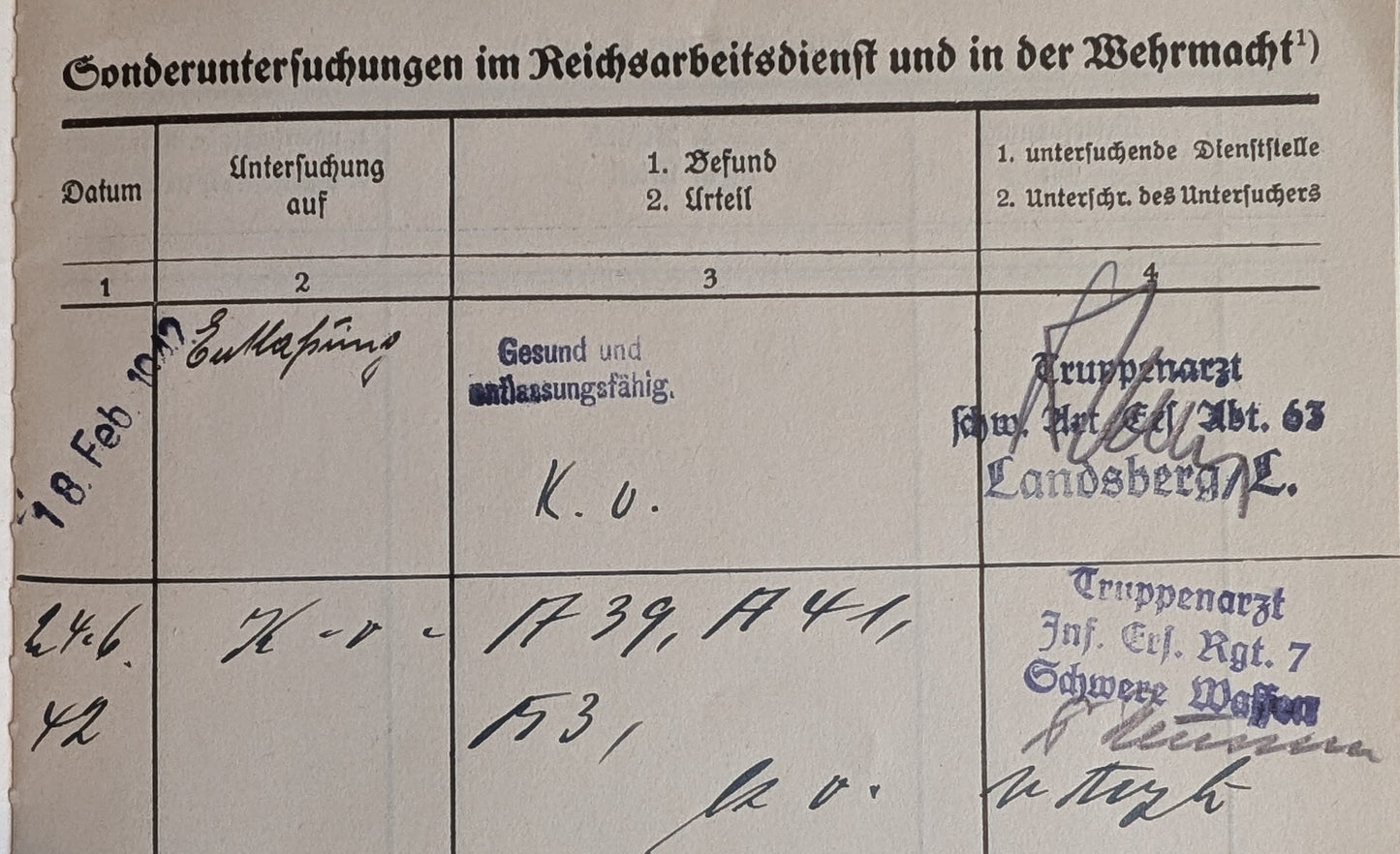 WW2-German ID Gesundheitsbuch & Documents