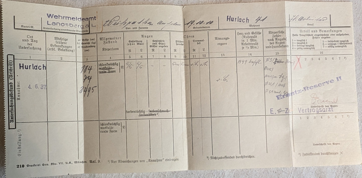 WW2-German ID Gesundheitsbuch & Documents