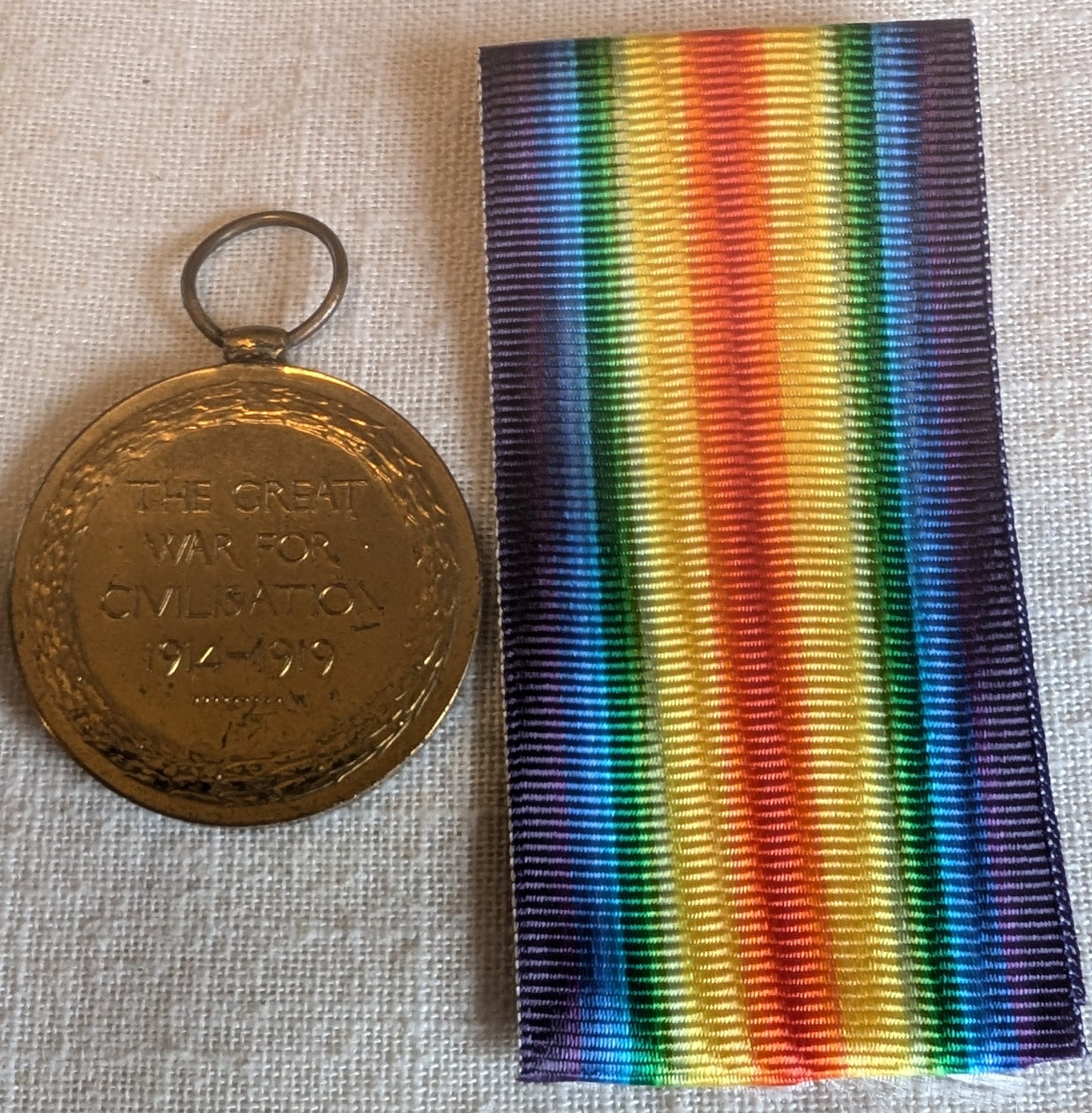 WW1-William Alfred Judge SS.250 Victory medal-Royal Navy