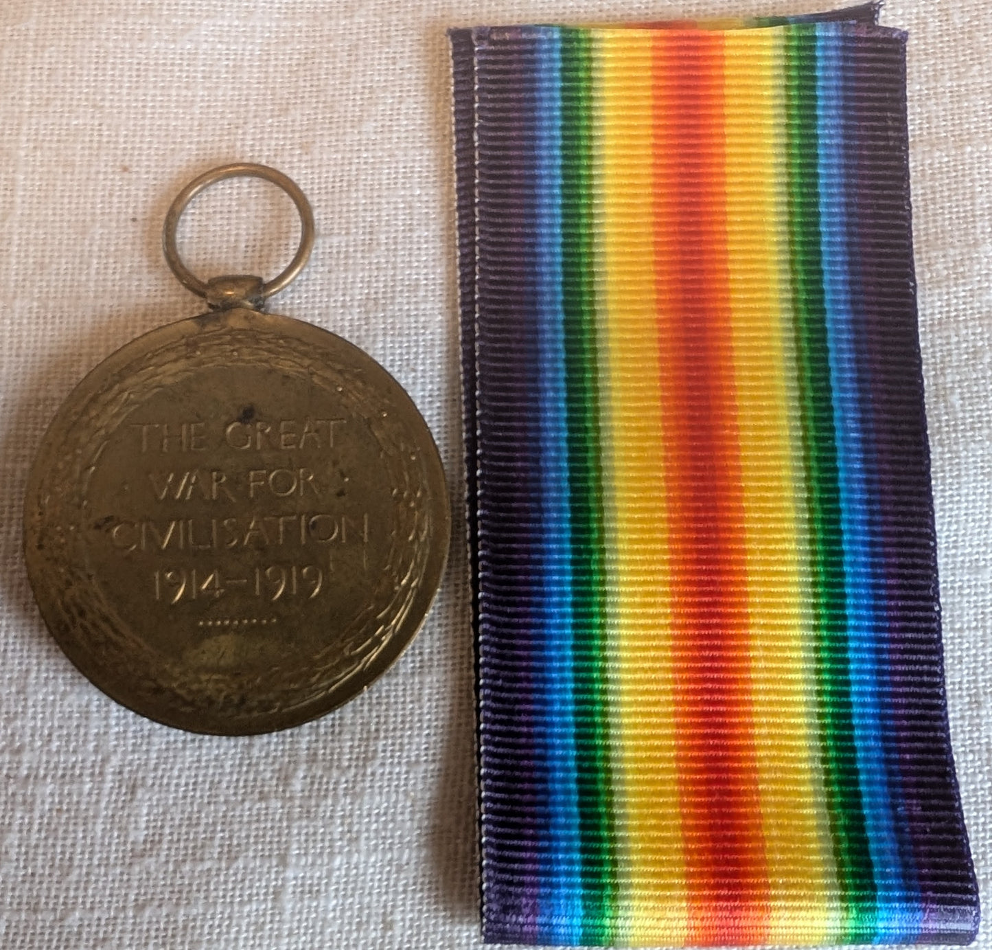 Pte Frank Fenner Lincolnshire Regiment Victory Medal