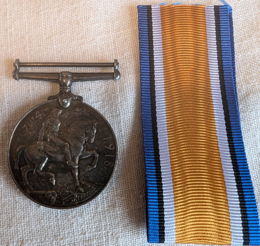 Pte P.L.Hammond 1914-1918 medal Devon Regiment