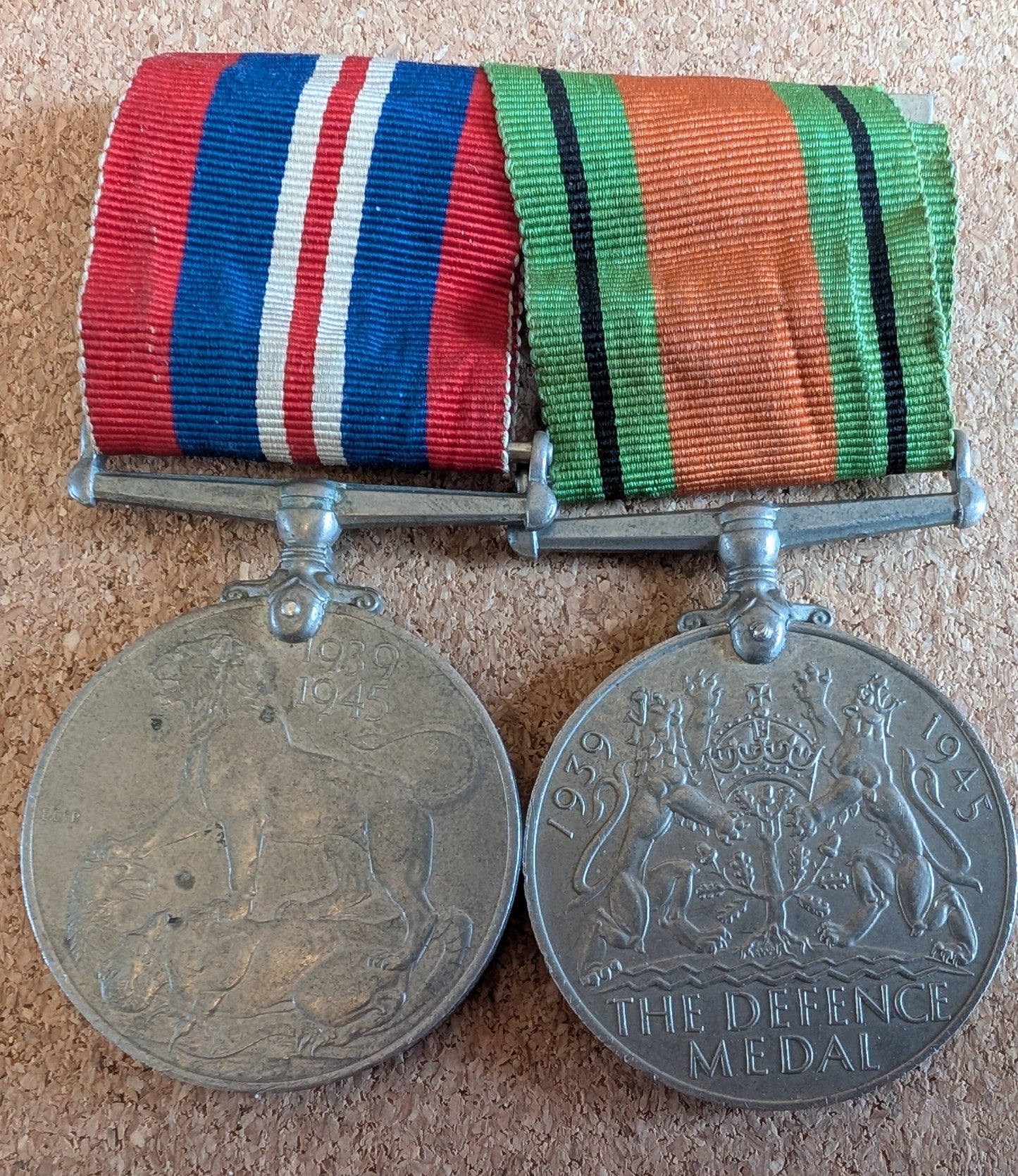 WW2-British medal group RASC oak leaf