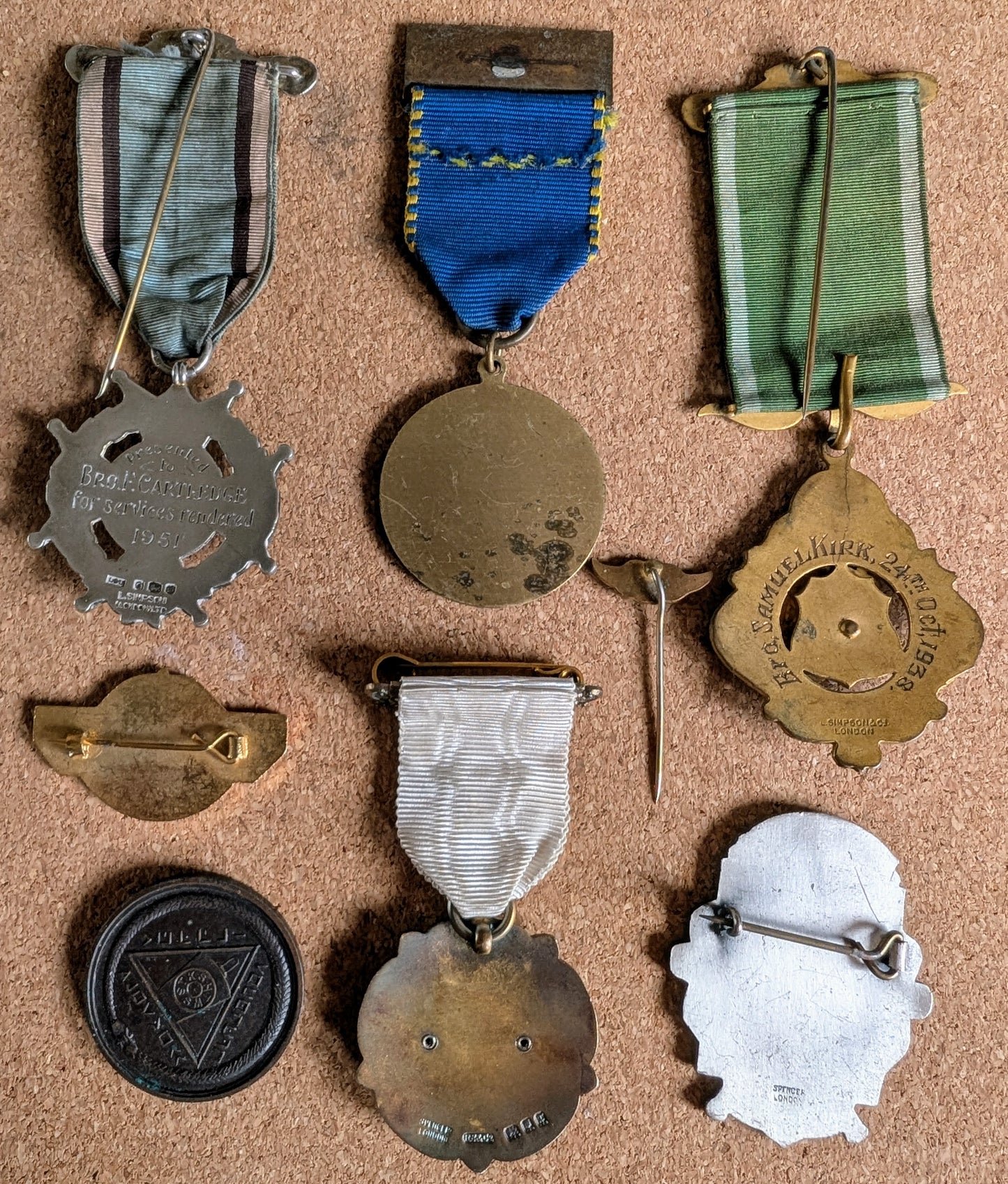 Antique Masonic medals collection