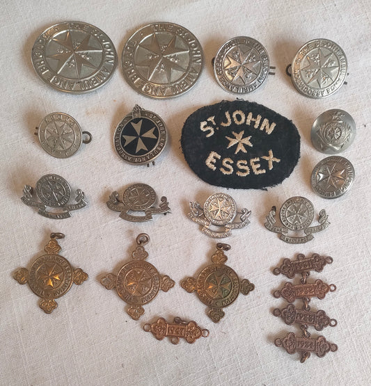 St John Ambulance Brigade badge & medal collection