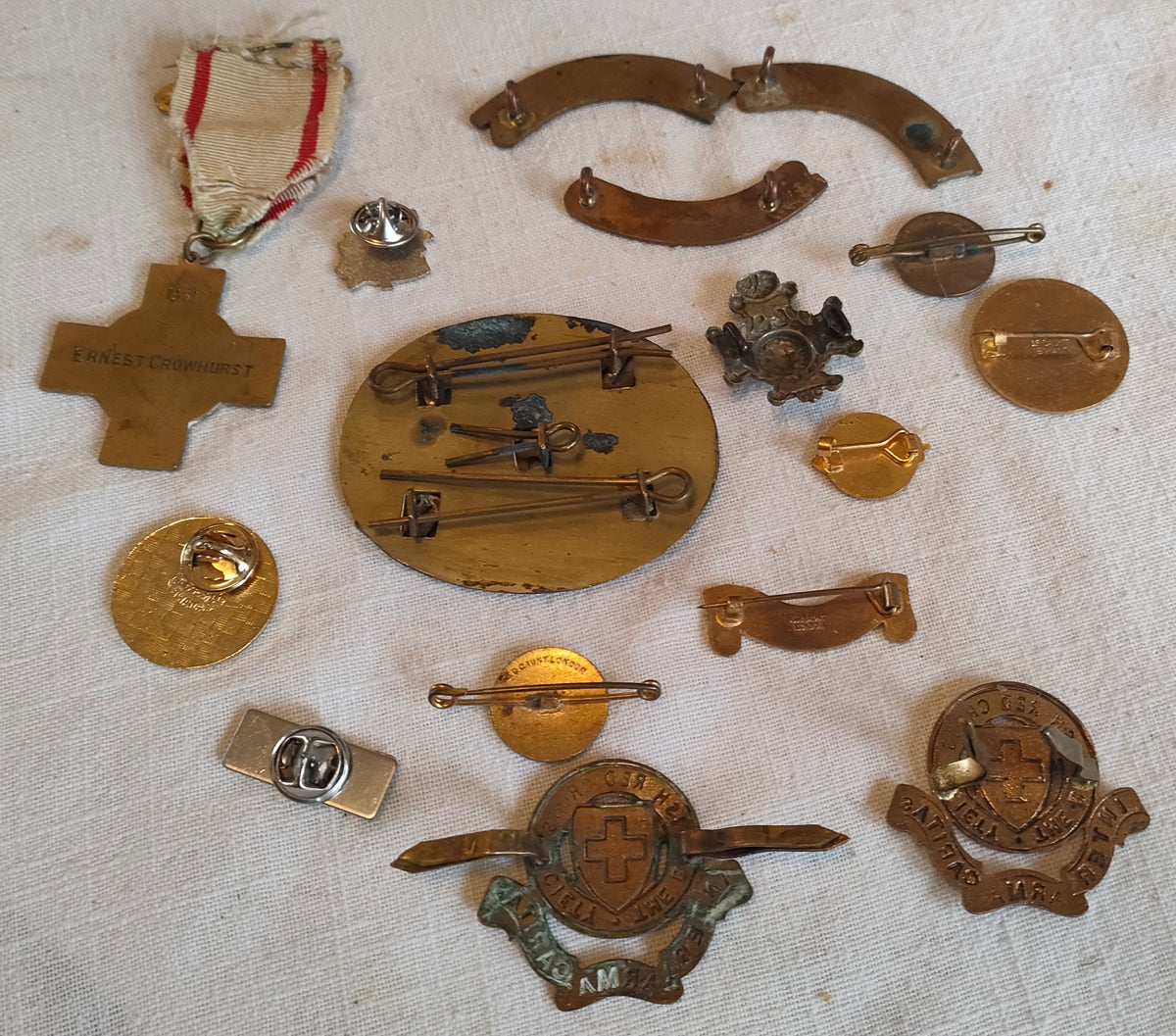 Red cross vintage badges & medal collection