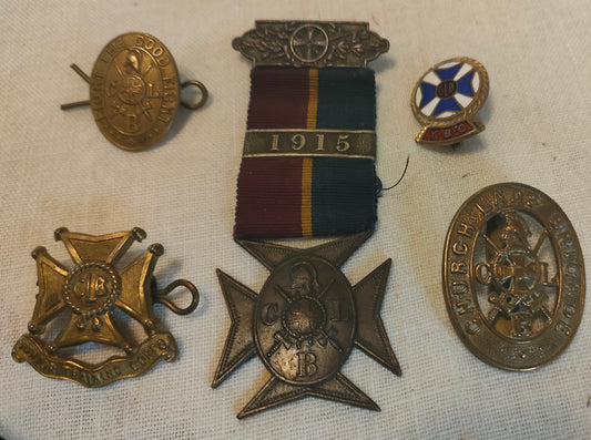 Church Army Lads Brigade badge medal collection