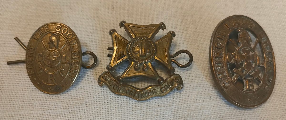 Church Army Lads Brigade badge medal collection