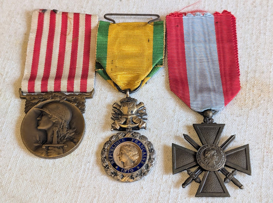 WW1 - Trio of French medals