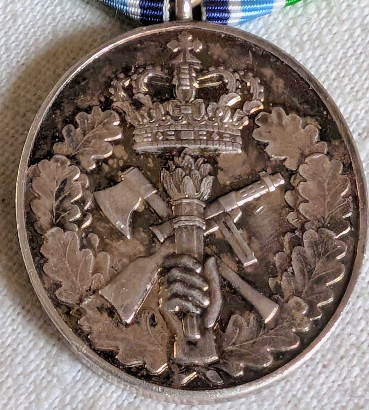 Danish silver 25 years volunteer service in the home guard