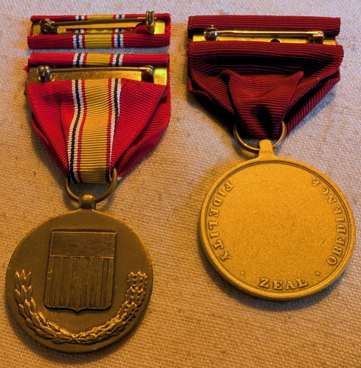 USA National service medal & WW2 US. Navy bronze medal