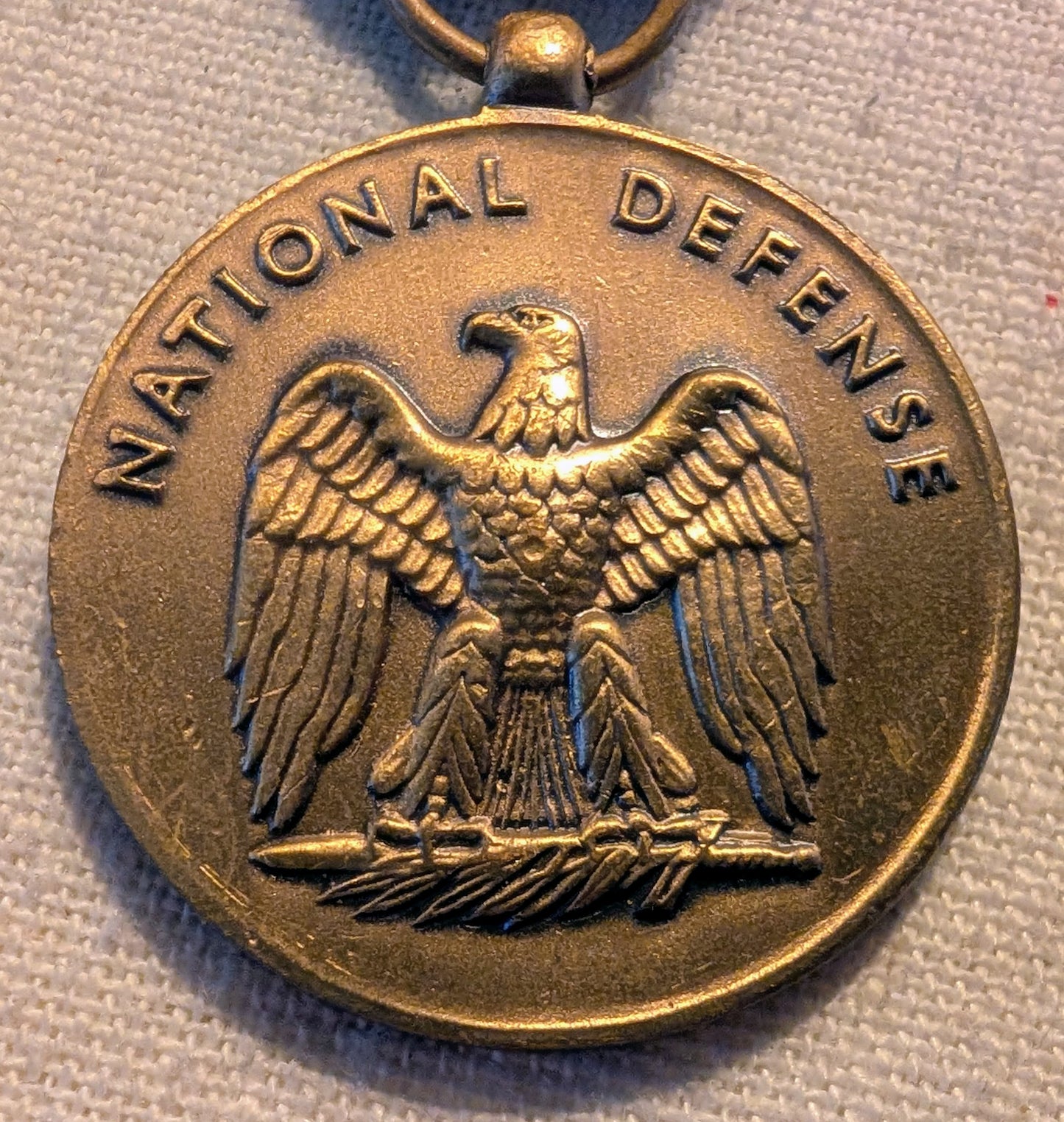 USA National service medal & WW2 US. Navy bronze medal