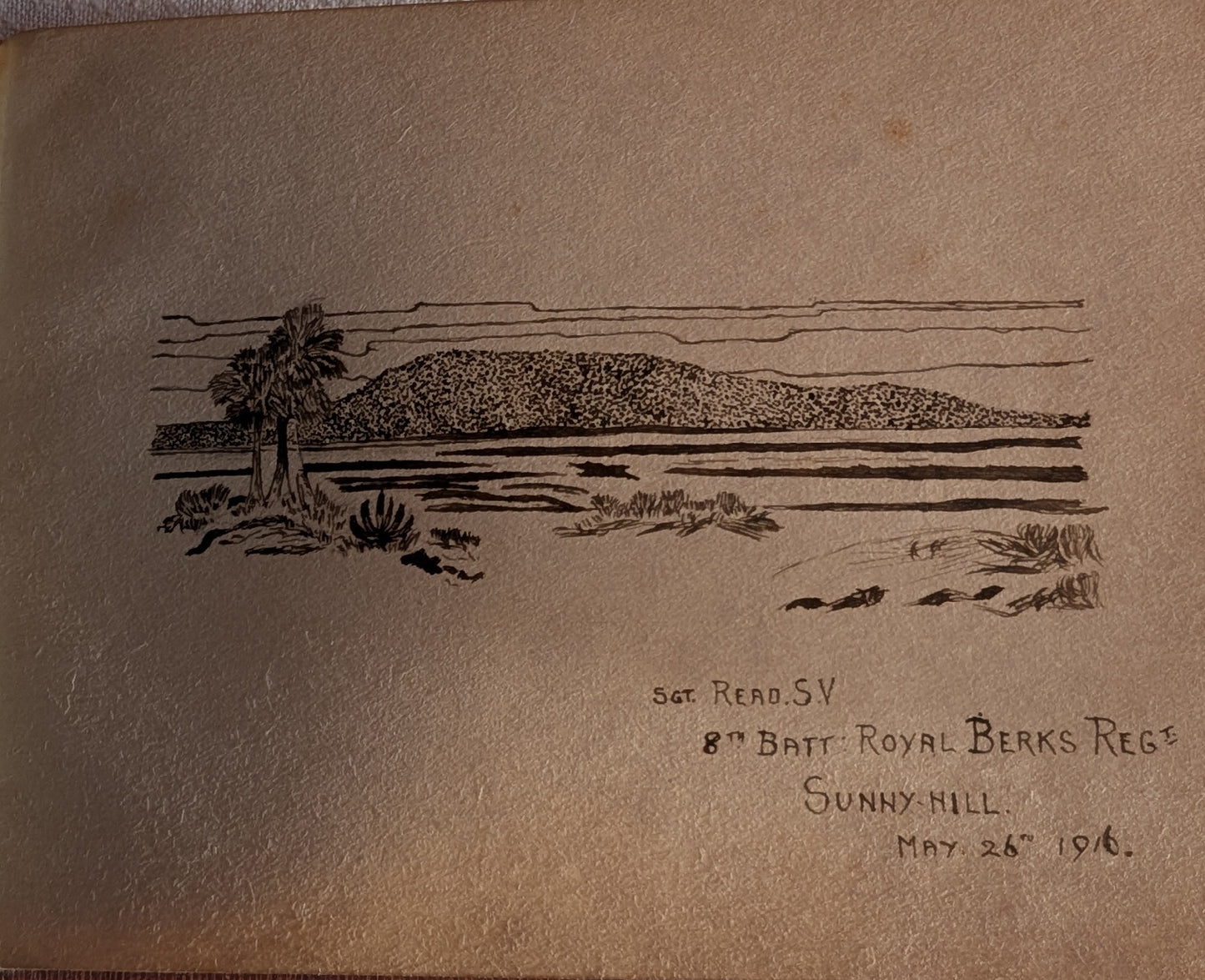 WW1-Red cross nurse Sunny hill hospital autograph book 1916