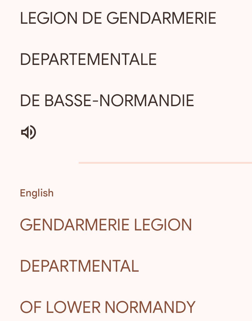 Large bronze Gendarmerie legion departmental of lower Normandy