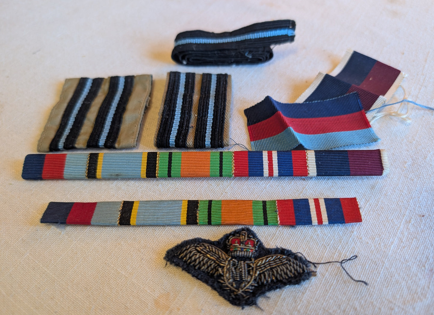 WW2-Air crew Europe star medal set plt off E.Snowden RAF