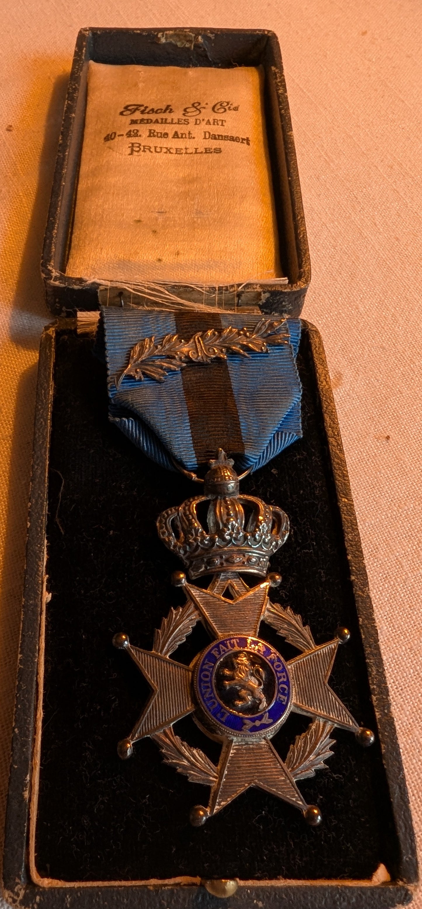 WW1-Belgium Order of Leopold II (Ordre de Leopold II,  Orde van Leopold II).