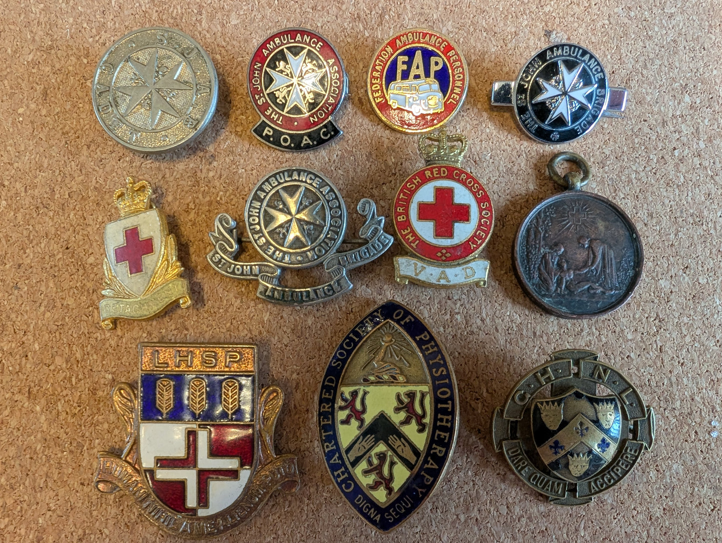 Nursing, St John Ambulance, Red Cross vintage & Rare Badge Collection