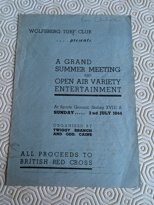 Stalag XV111-A POW Camp entertainment programme