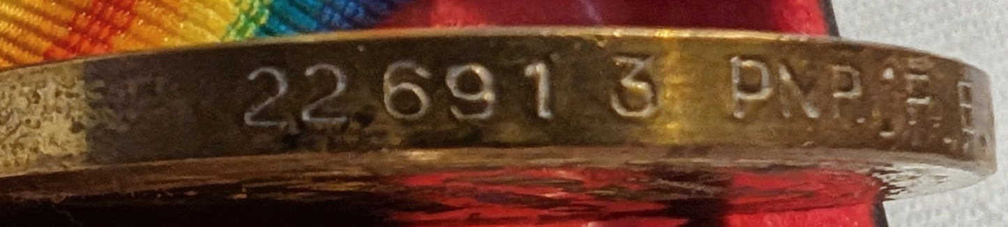 WW1-Victory medal Frank E Hodgetts Royal Engineers