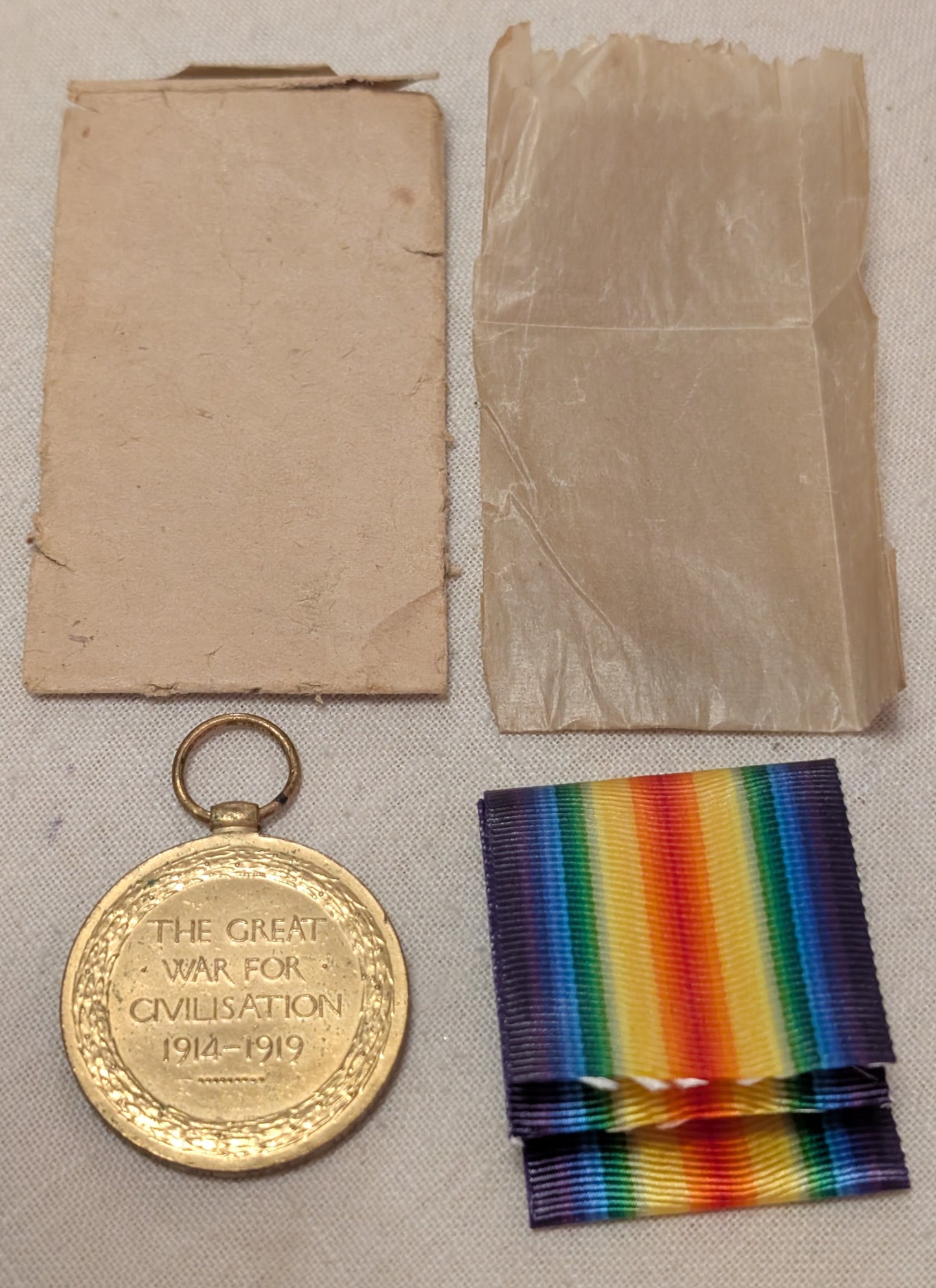 WW1-Victory Medal pte J Wray 23191 The Queens Regiment War Casualty