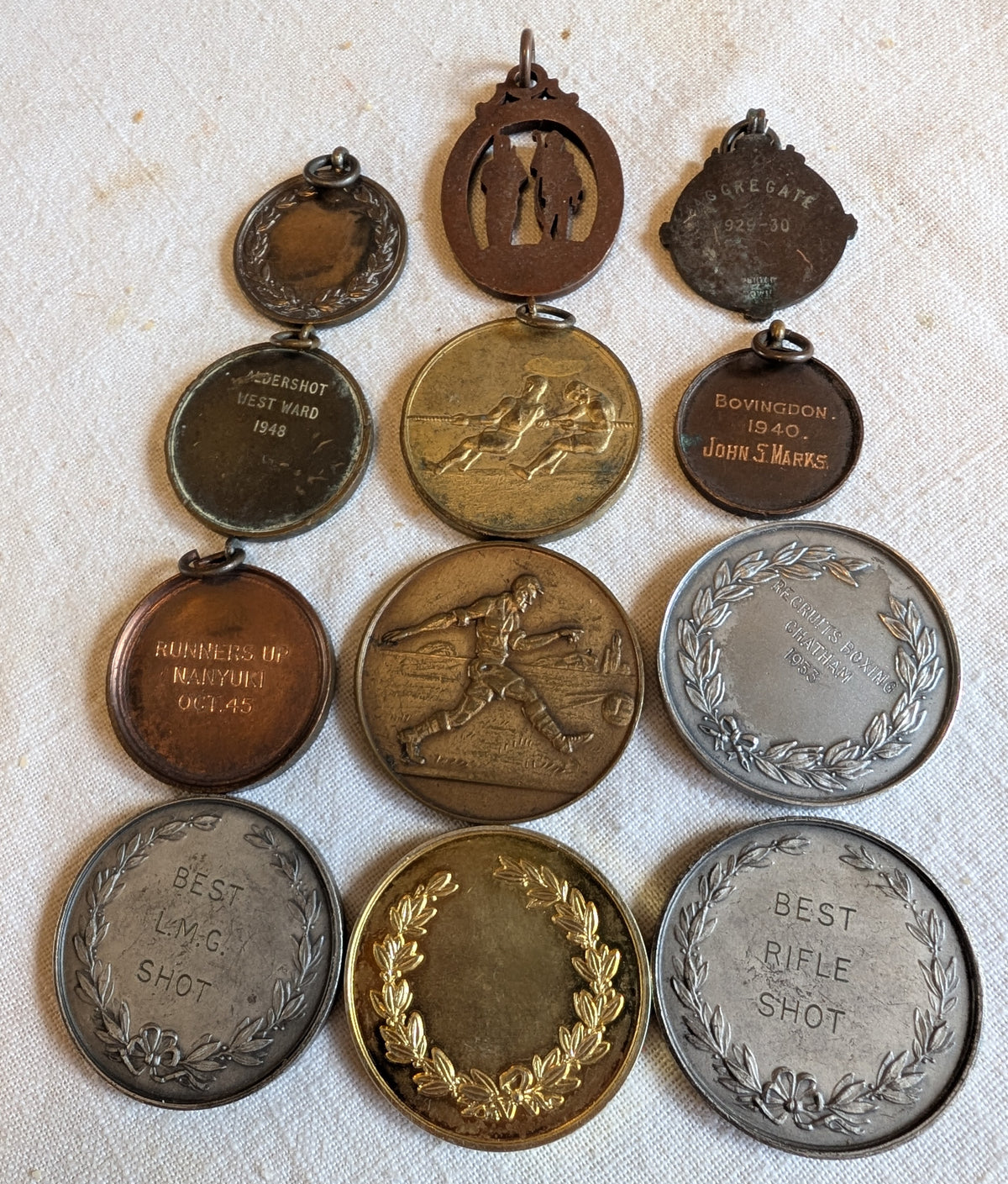 Vintage Rifle league  Association & Military regiment medals & medallions