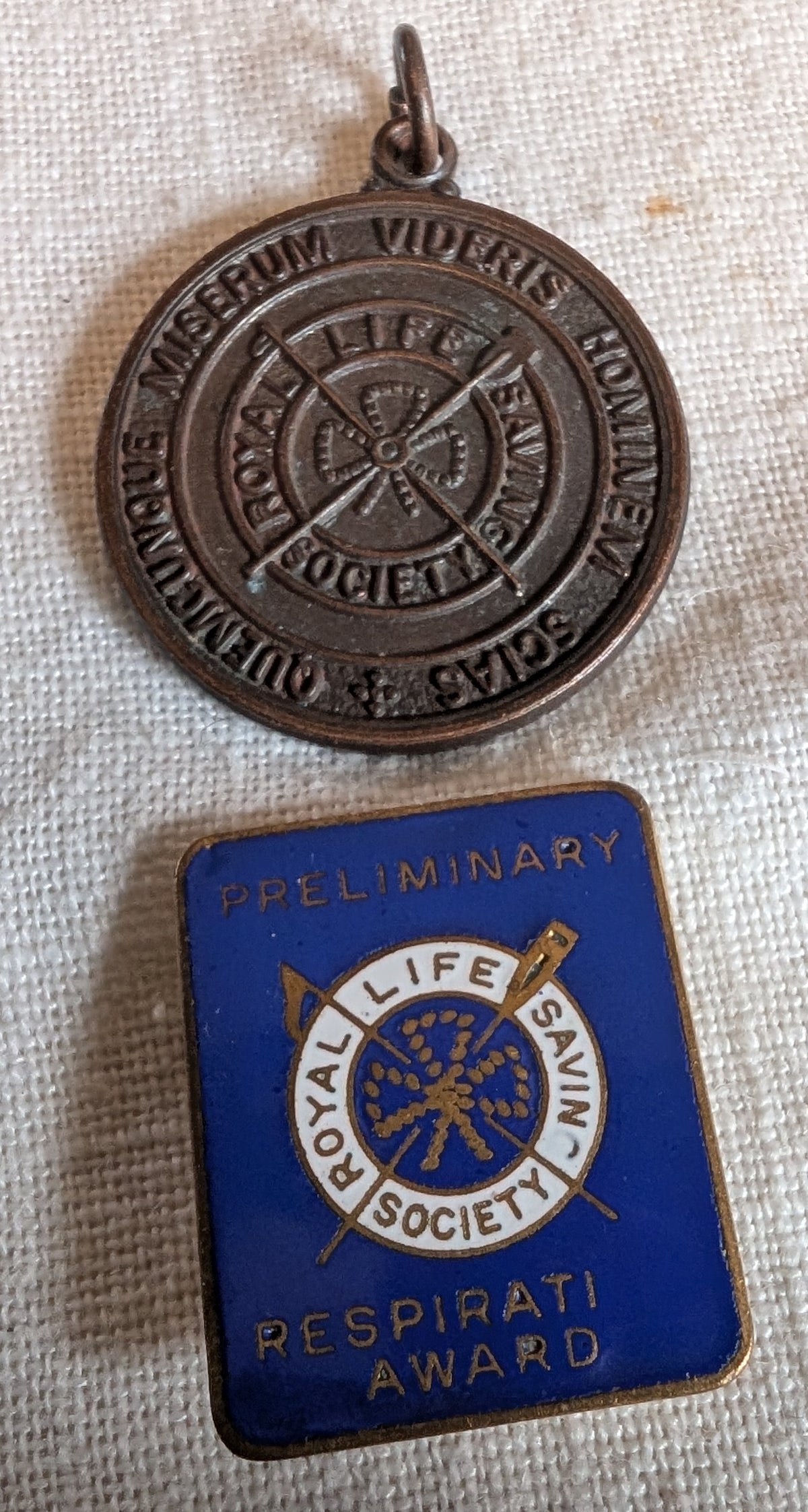 Vintage Swimming & life saving medals & badges