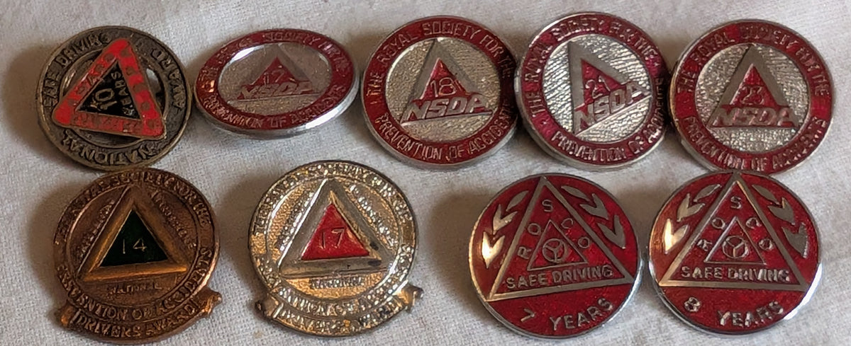 Motorized Safe driving & Cycling awards badges Medal