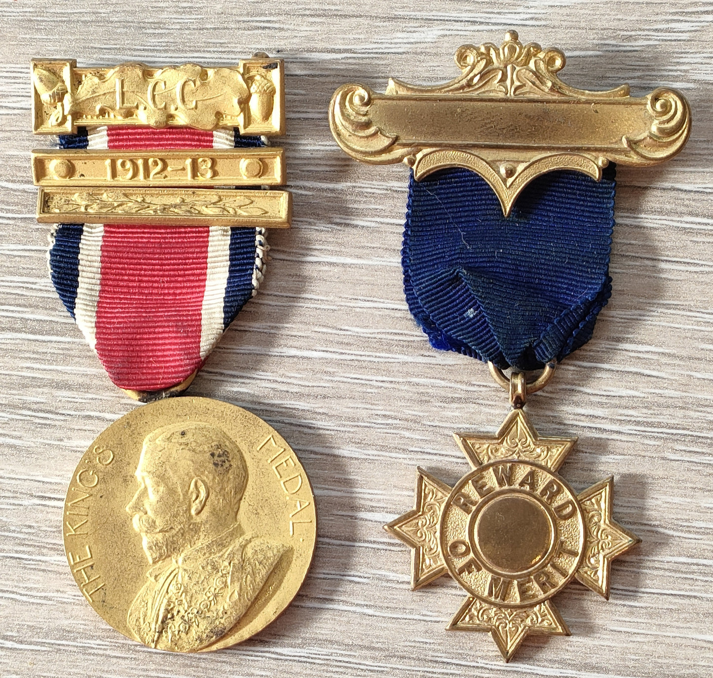 Kings medal & Sunday school medal