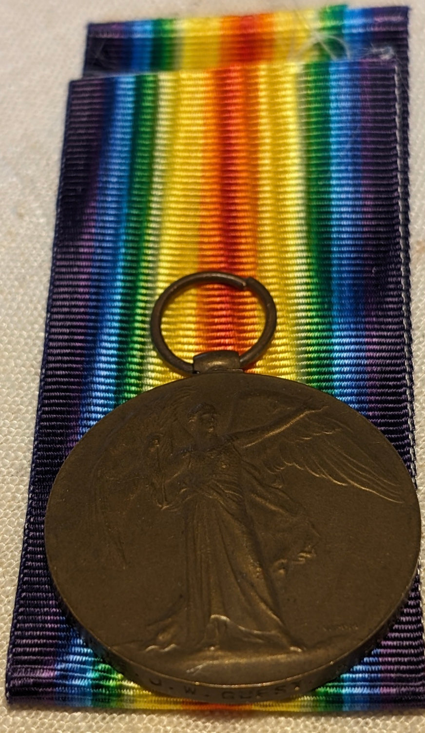 WW1-Victory medal Royal Berkshire Regiment/Pte James W Guest