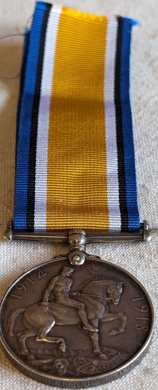 WW1-1914/1918 Sussex Regiment Medal-Pte Albert H Creed