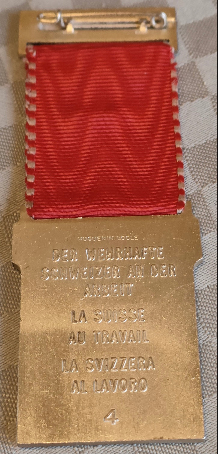 1961-Swiss shooting medal-hand gun section