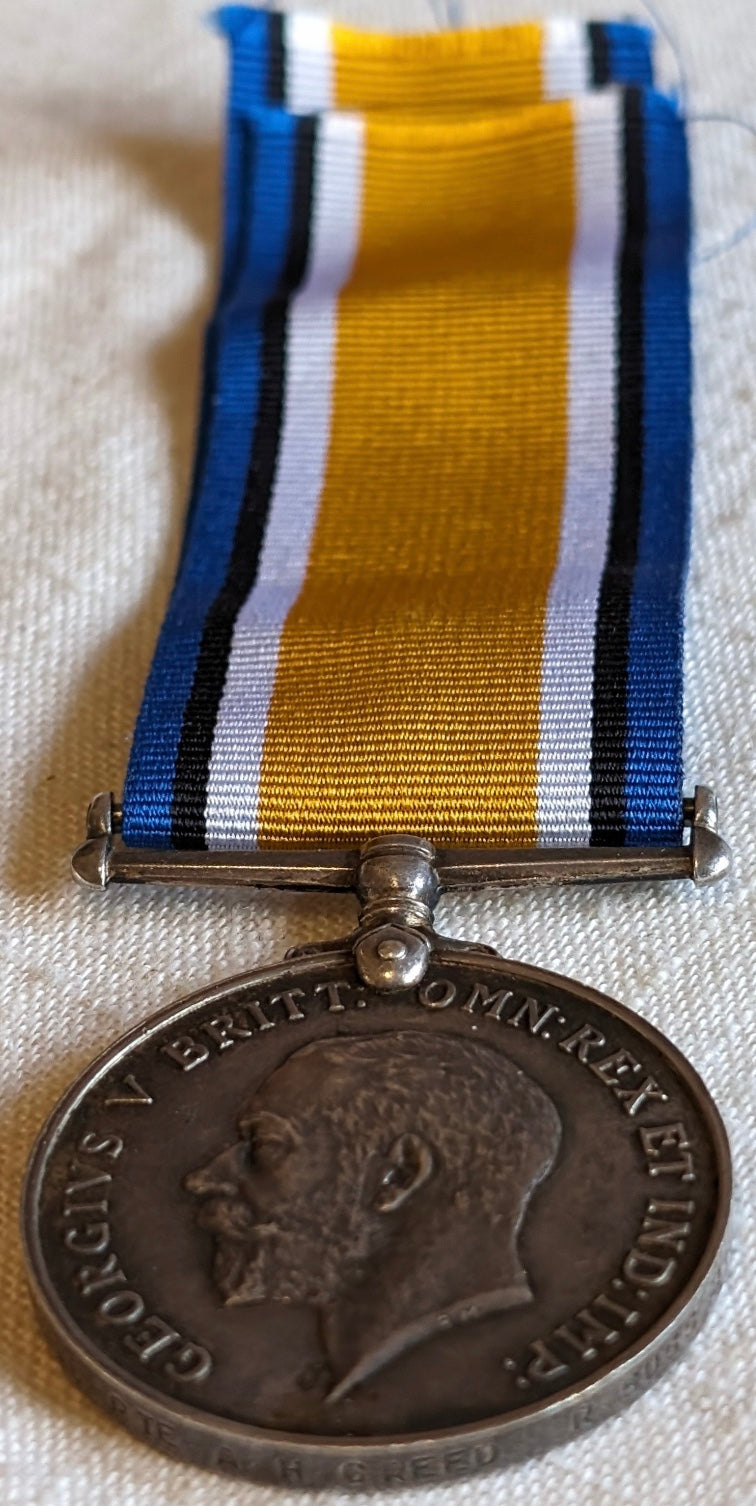 WW1-1914/1918 Sussex Regiment Medal-Pte Albert H Creed