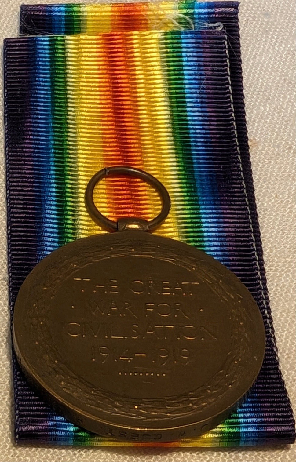 WW1-Victory medal Royal Berkshire Regiment/Pte James W Guest